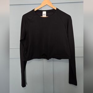 Gymshark Long Sleeve, Cropped, Shirt With Cinchable Waist, Size M